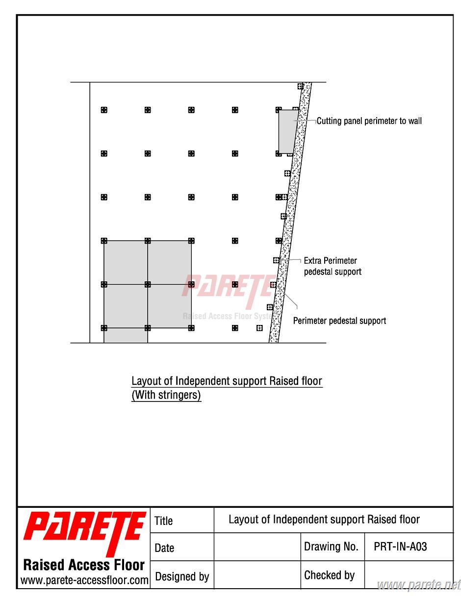 independent support raised floor